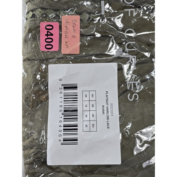 NWT City Chic Women's Plus Size Playsuit - Harlow Lace Embroidered - Size 14 - Picture 6 of 8